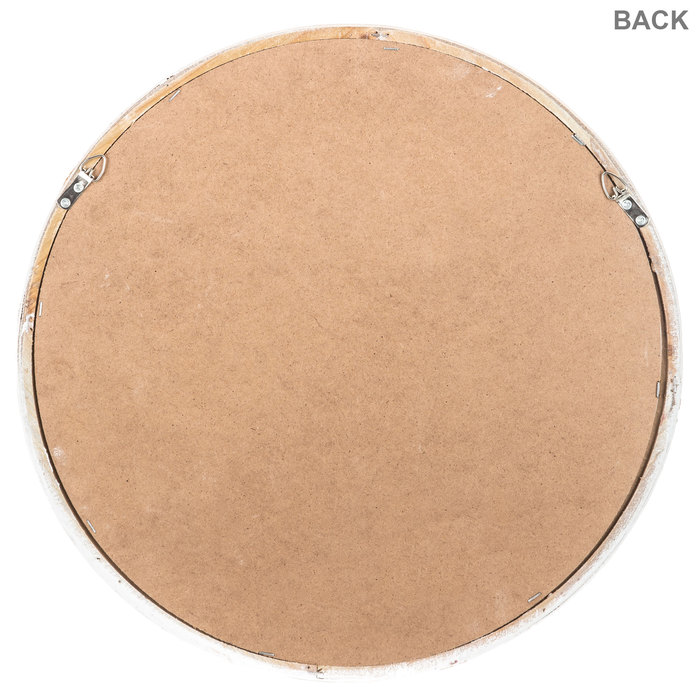 Round White Floral Wood Wall Shelf Hobby Lobby 1470665